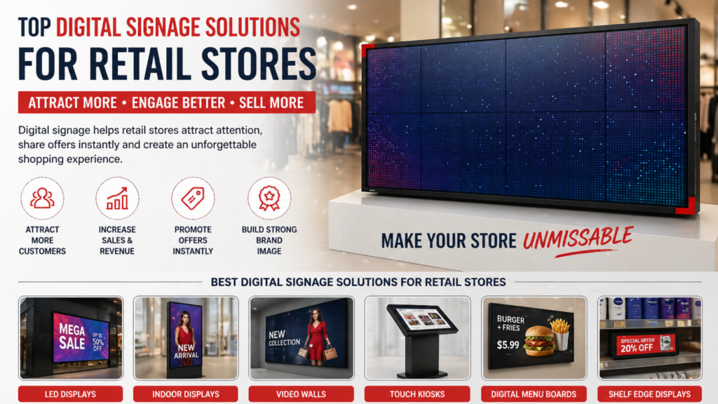 digital signage solutions for retail stores