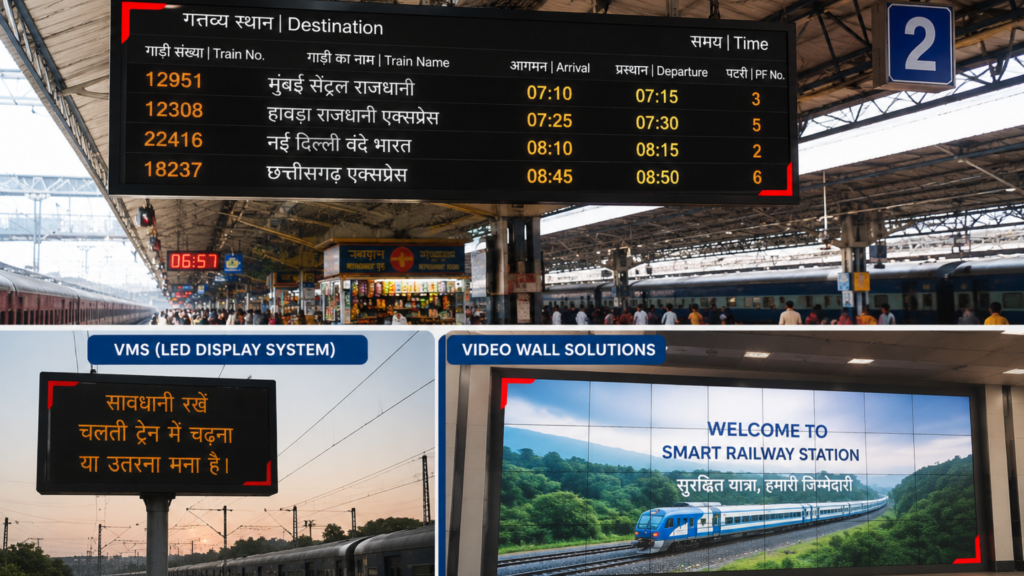 LED Display Systems in Railway Stations