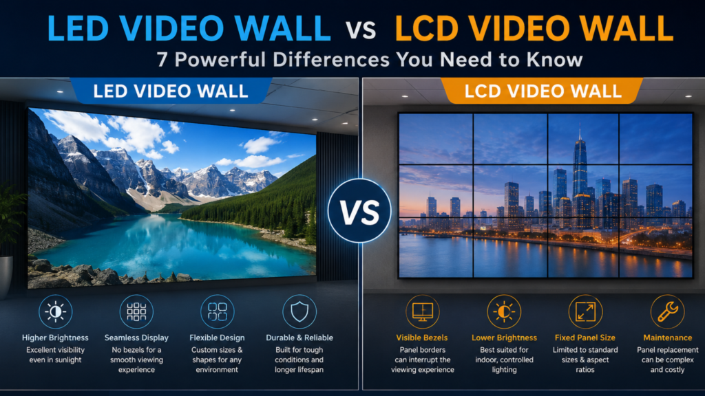 led video wall vs lcd video wall