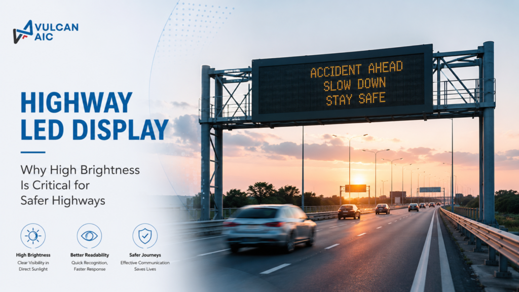 Highway LED Display high brightness technology by Vulcan AIC