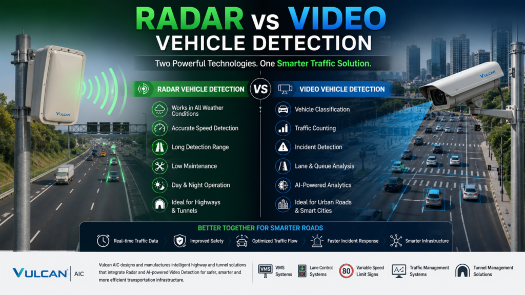 Radar vs Video Vehicle Detection comparison for intelligent transportation systems