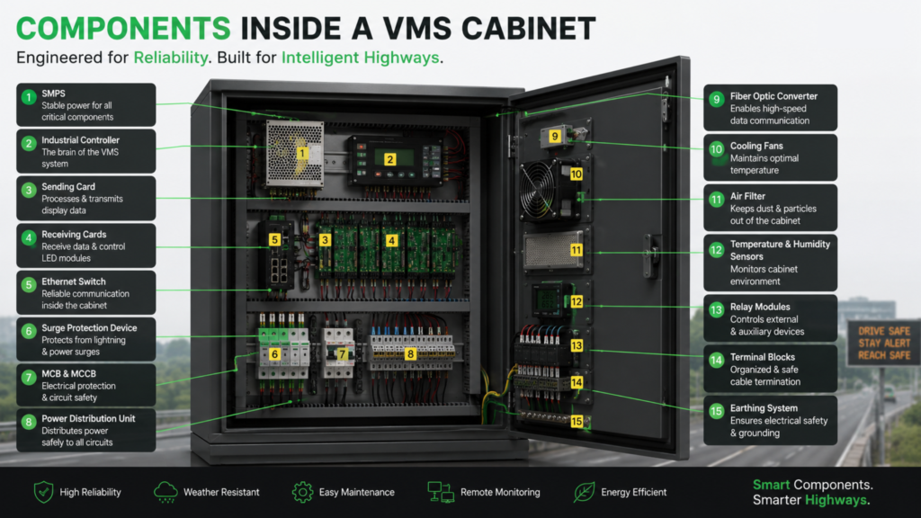 Components Inside a VMS Cabinet