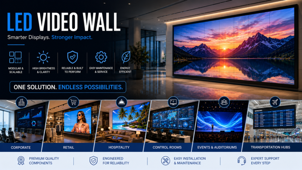LED Video Wall for commercial applications by Vulcan AIC